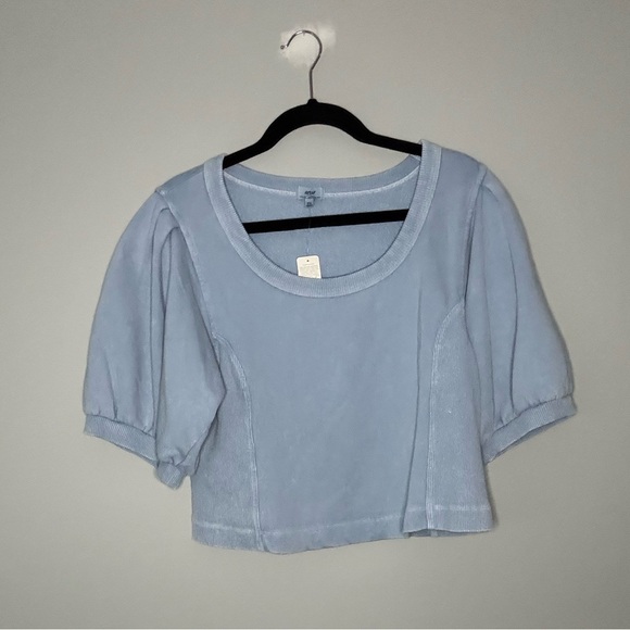 Aerie Seams Right Short Sleeve Sweatshirt - Picture 2 of 3